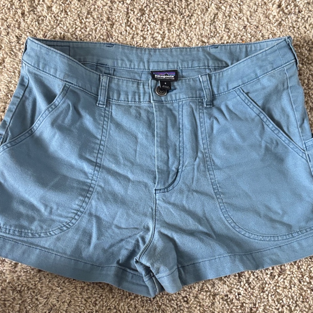 Patagonia Vintage Women's Blue Cargo Shorts